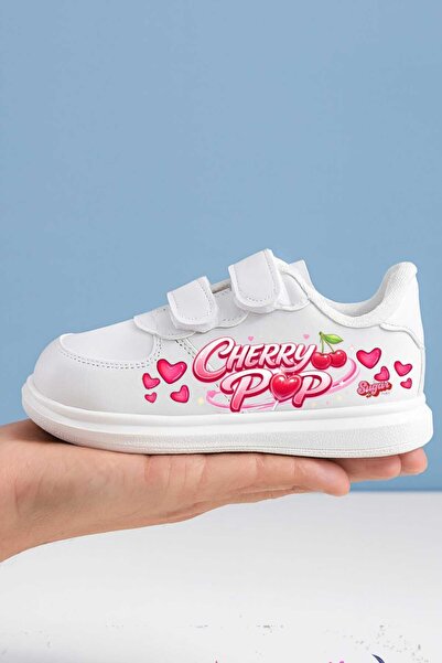 lias desing Adidași pentru fete LoVe Cherry Girls cu imprimeu cu bandă sneakerși