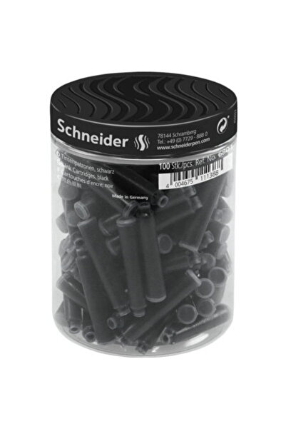 SCHNEIDER Patroane SCHNEIDER, 100buc/borcan cu capac plastic - cerneala neagra