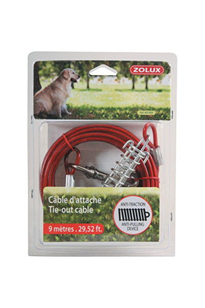 Zolux Funie de otel , in loc de lant, pentru caine, 9m