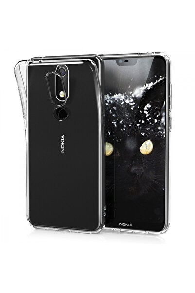 KWmobile Carcasă pentru Nokia 5.1 Plus, silicon, transparentă, 46195.03