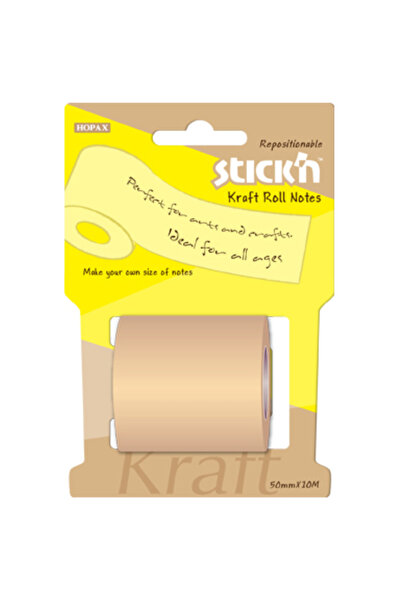 Stickn Rezerva notes autoadeziv in rola, pentru dispenser, 50 mm x 10 m, Stic...