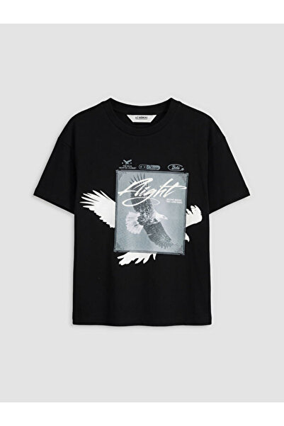 LC Waikiki Quality Parts from Çelebi Store Zero Roba Collar Printed Boy's T-S...
