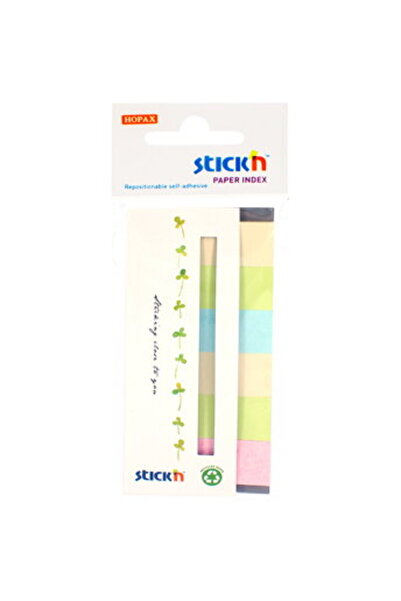 Stickn Stick index hartie reciclata color 45 x 15 mm, 6 x 30 file/set, Stick"...