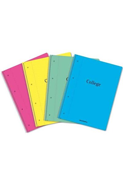 Aurora Caiet cu spirala, A4, 80 file - 70g/mp, 4 perforatii, coperta PP, Coll...