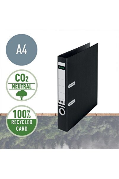 Leitz Biblioraft 180 Recycle, carton cu CO2 neutra, partial reciclat, certifi...