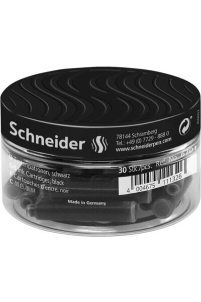 SCHNEIDER Patroane SCHNEIDER, 30buc/borcan cu capac plastic - cerneala neagra