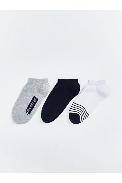 LC Waikiki Gray Boys' Booties Socks 3-Piece Set