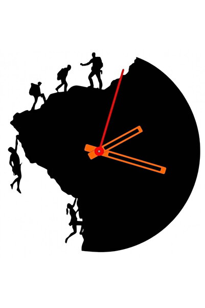 Vivatechnix Ceas de perete metalic Krodesign Climbers KRO-1093, diametru 50 c...