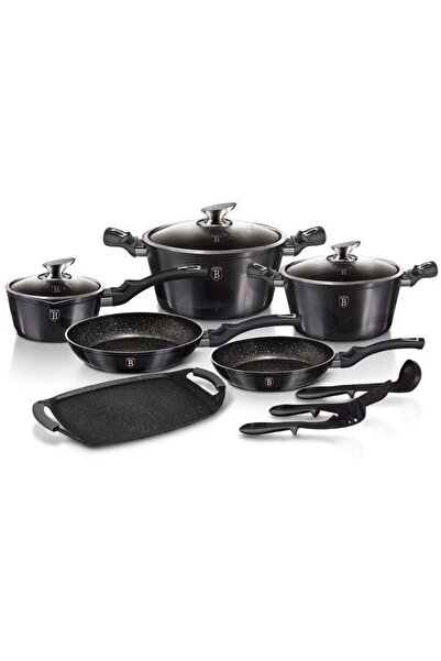 Berlinger Haus 14 piece pot set BH/6911 Metallic Line Carbon Pro Edition