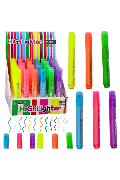 LEAN Marker neon evidențiator pentru notițe școlare și birou