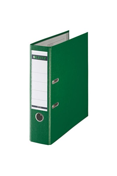 Leitz Biblioraft A4, plastifiat PP/paper, margine metalica 80 mm, 180 - verde