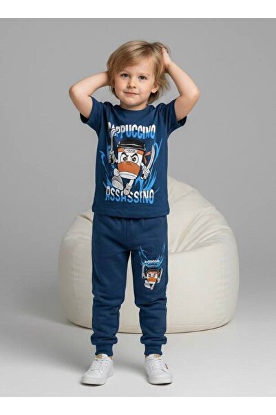 Yağmur Giyim PJKKE Cappucino Assassino cu model Trening pentru băieți, set cu...