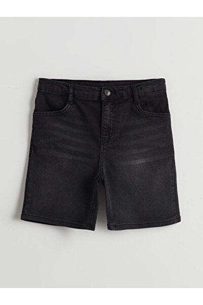 LC Waikiki Shorts din denim pentru băieți, cu talie ajustabilă, Sparkly Choic...