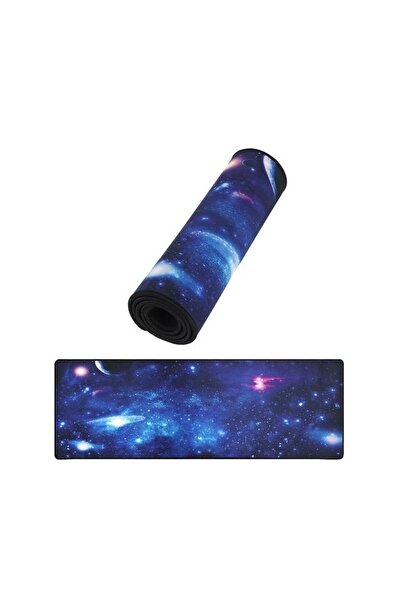 Andyluc Pad pentru Mouse si Tastatura Antiderapant 88 x 30 cm Galaxy