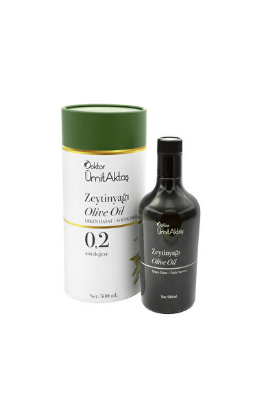 Dr. Ümit Aktaş Erken Hasat Sızma Zeytinyağı Cam Şişe 500 ml