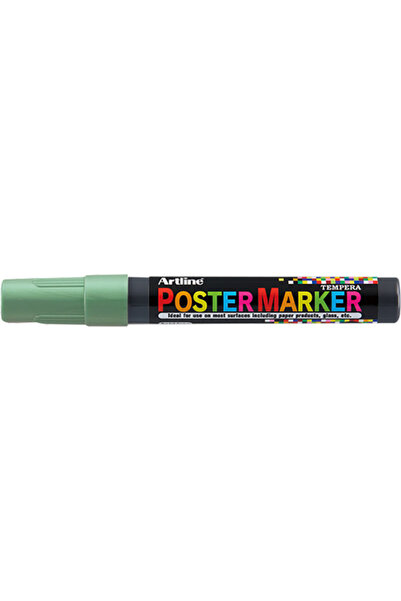 artline Marker pentru poster ARTLINE, corp plastic, varf rotund 2mm - verde m...