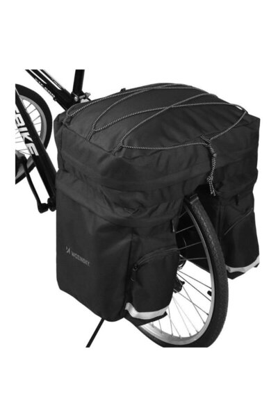 WOZINSKY Geanta Bicicleta Impermeabila Black (prindere de portbagaj, 60l)