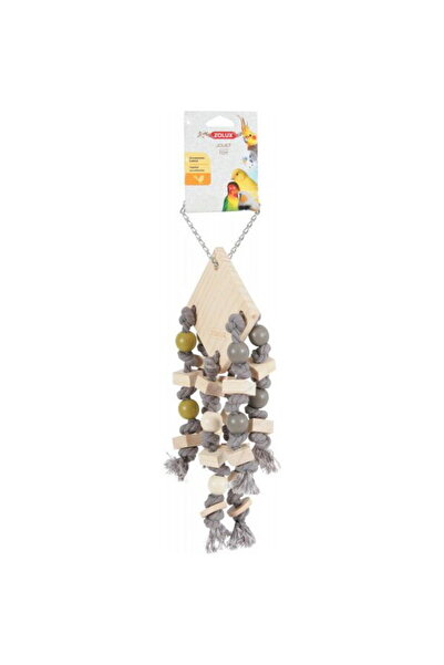 Zolux Bird toy with 6 strings of beads