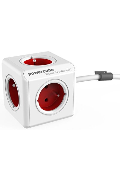 Allocacoc Prelungitor de alimentare 2304/FREXPC 3 m 5 prize CA Interior Roșu,...