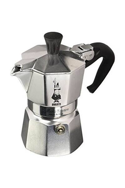 Bialetti Moka Express 1 ceasca, Argintiu/Negru
