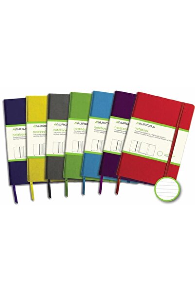 Aurora Caiet cu elastic, coperti rigide, 95 x 145 mm, 96 file - 80g/mp, harti...