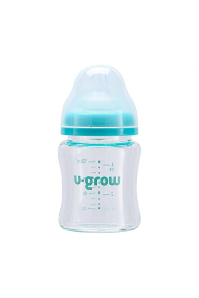 U-Grow Biberon de sticla 120 ml+2 tetine extra