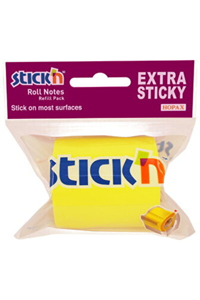 Stickn Rezerva notes autoadeziv in rola, pentru dispenser, 50 mm x 10 m, Stic...