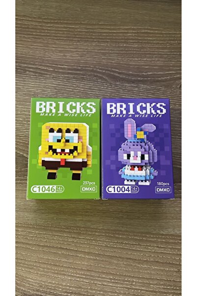 B&B Casee طقم ليغو من شخصيتي سونجر بوب والكابب ثنائيي القدمة