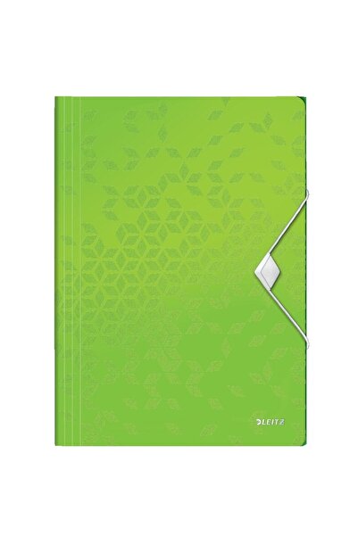 Leitz Mapa cu elastic WOW, PP, A4, 150 coli, verde