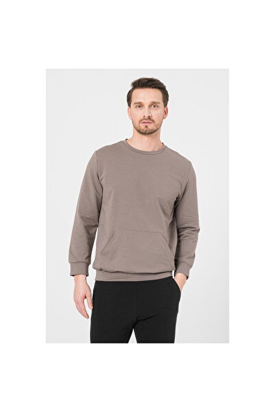 Pegas MEN'S CASUAL COTTON BLOUSE TAUPE-M