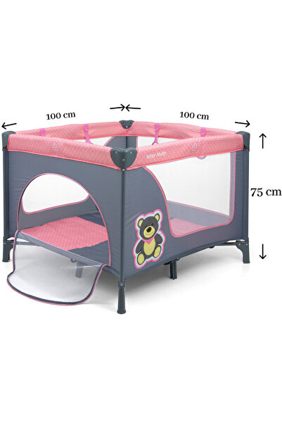 Milly Mally Patut bebe Playpen Fun Bear Roz 0+
