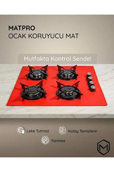 Empressco Set Üstü Ocak Koruyucu Silikon Mavi 75cm, Güvenli ve Şık Tasarım