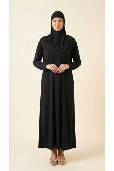 KanatGo Women's Hijab Prayer Dress – Long Sleeve, Straight Cut Comfortable Pr...
