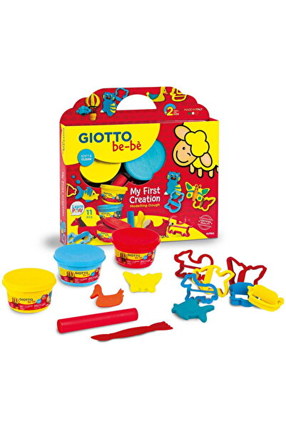 Giotto Kit plastilina, 3 culori x 100 grame + ustensile modelaj, be-be