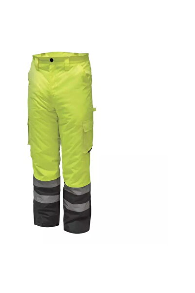 DEDRA EXIM Reflective lined trousers in size M, yellow