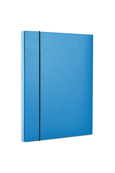 OFFICE products Mapa din carton plastifiat cu elastic, 40mm latime, - albastru