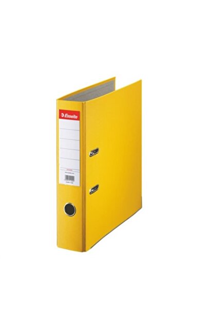 Esselte Economy biblioraft, A4, PP laminated, metal edge, 75 mm - yellow