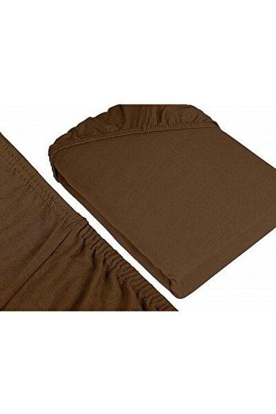 Mally Home Cearceaf De Pat Cu Elastic 160*200+25 Cm Yuny – 100%Bbc - Maro