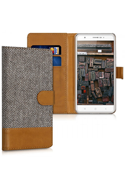 KWmobile Case for Blackview R6, Textile, Brown, 41650.02