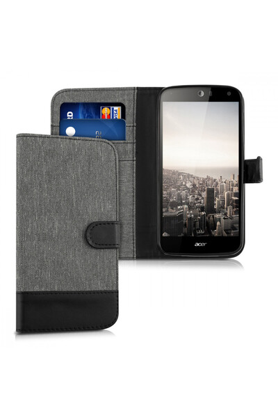 KWmobile Case for Acer Liquid Z630, Textile, Grey, 37525.22