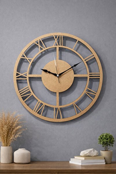 ARTI HOME Roma Rakamlı Dekoratif Ahşap Duvar Saati