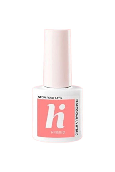HI HYBRID Lakier hybrydowy Pop #116 Neon Peach 5ml