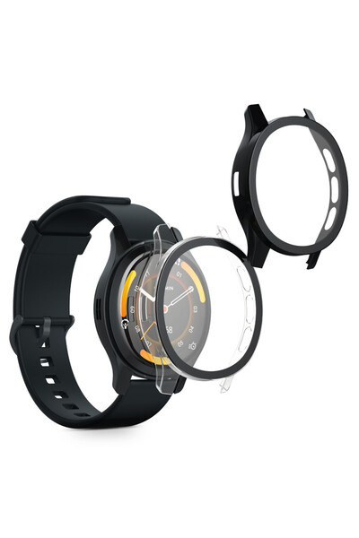 KWmobile Set de 2 huse cu sticlă securizată pentru Garmin Venu 3S, plastic, K...