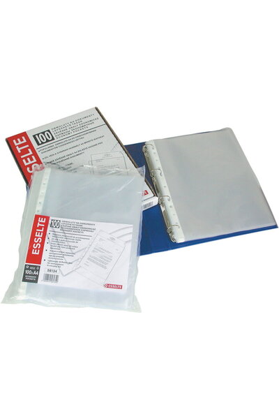 Esselte Folie de protectie Economy, A4, 35 mic, 100 buc/set, standard