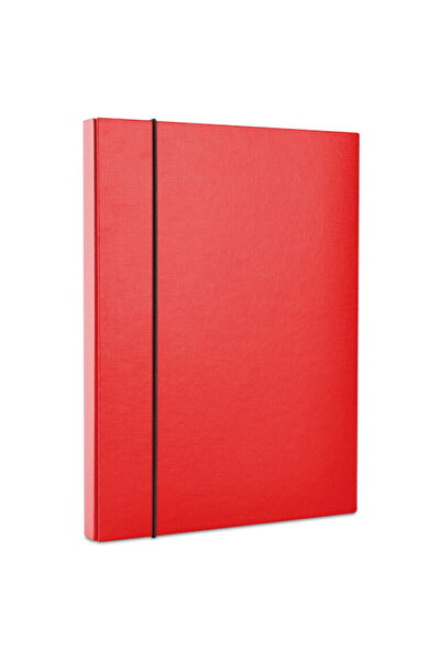 OFFICE products Mapa din carton plastifiat cu elastic, 40mm latime, - rosu