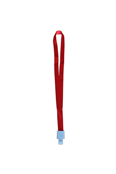 Kejea Lanyard textil, 15mm latime,snap clip, - rosu
