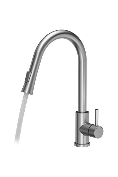 Quadron Baterie de bucătărie JULIA Steinsteel Extraible + Stream Change - oțe...