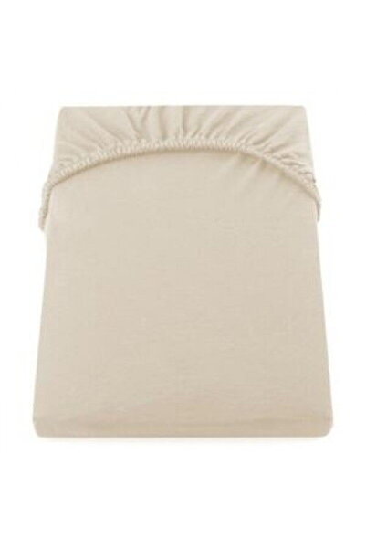 Mally Home Cearceaf De Pat Cu Elastic 160*200+25 Cm Yuny – 100%Bbc -Crem
