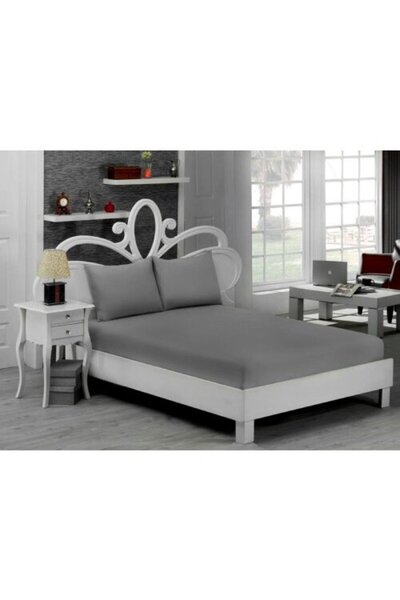 Mally Home Set 3 Piese Yuny Mally Home, 100% Bumbac, Cearceaf Pat Dublu Cu El...