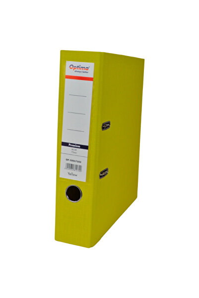 Optima Biblioraft A4, plastifiat PP/PP, margine metalica, 75 mm, Premium - ga...